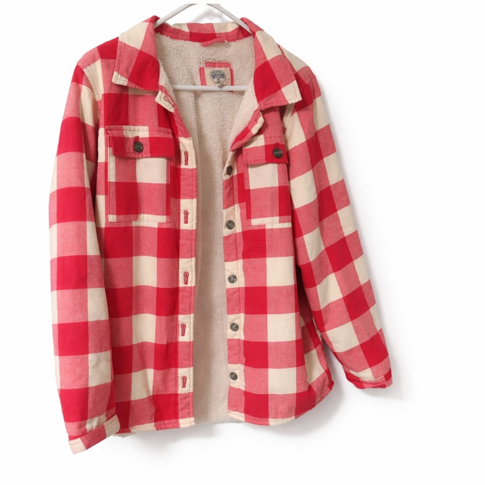 Outdoor Kids Pink and Cream Sherpa Jacket